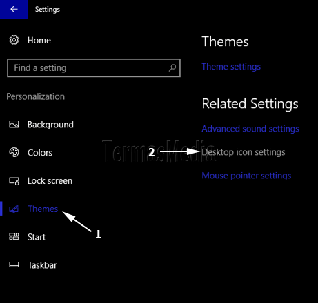 Menyembunyikan atau menghapus ikon Recycle Bin dari desktop Windows 10