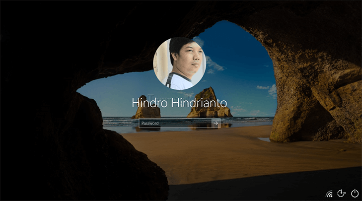 Mengunci layar komputer di Microsoft Windows 10