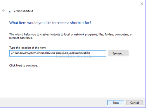 Mengunci layar komputer di Microsoft Windows 10