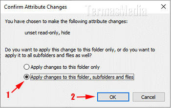 Membuat folder baru yang tidak terlihat atau tersembunyi di Windows 10