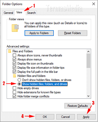 Membuat folder baru yang tidak terlihat atau tersembunyi di Windows 10