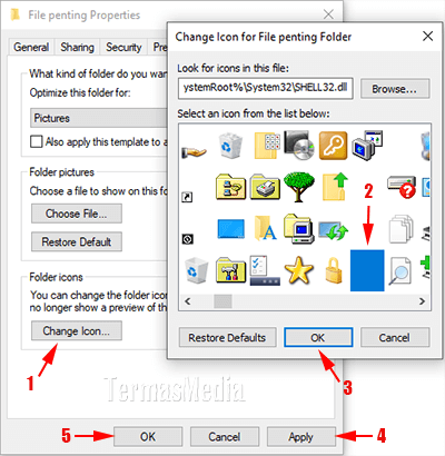 Membuat folder baru yang tidak terlihat atau tersembunyi di Windows 10