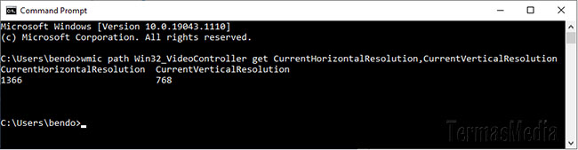 Mengetahui memeriksa screen resolution di Microsoft Windows
