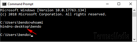 Cara menemukan atau mengetahui nama komputer windows melalui command line