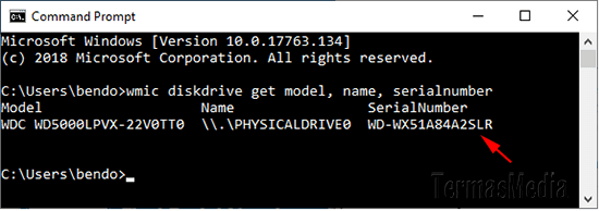 Cara menemukan atau mengetahui nomor seri (serial number) hard disk di Windows