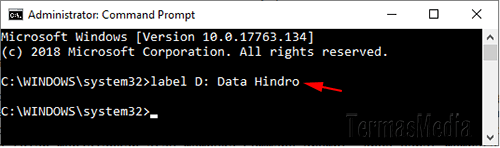 Merubah label atau nama drive di Microsoft Windows
