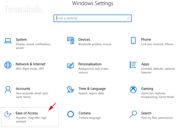 Mengubah ukuran dan warna pointer (cursor) mouse di Windows 10