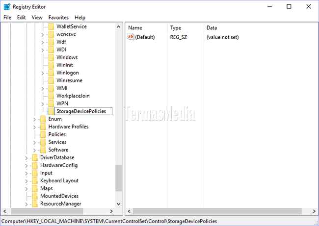 Mengaktifkan proteksi menyalin atau menulis ke USB flash drive