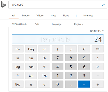 Menggunakan Cortana ebagai kalkulator di Microsoft Windows