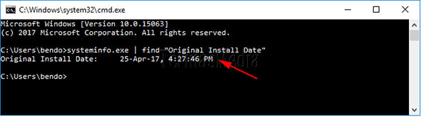 Mengetahui kapan Windows diinstal di komputer