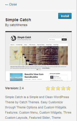 Memasang (install) dan mengaktifkan tema (theme) Wordpress